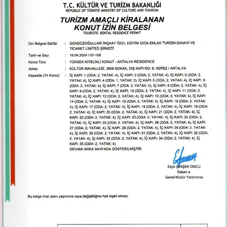 Appartement Antalya Residence *